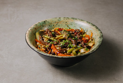 Удон з яловичиною теріякі WOK