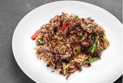 Удон з яловичиною теріякі WOK